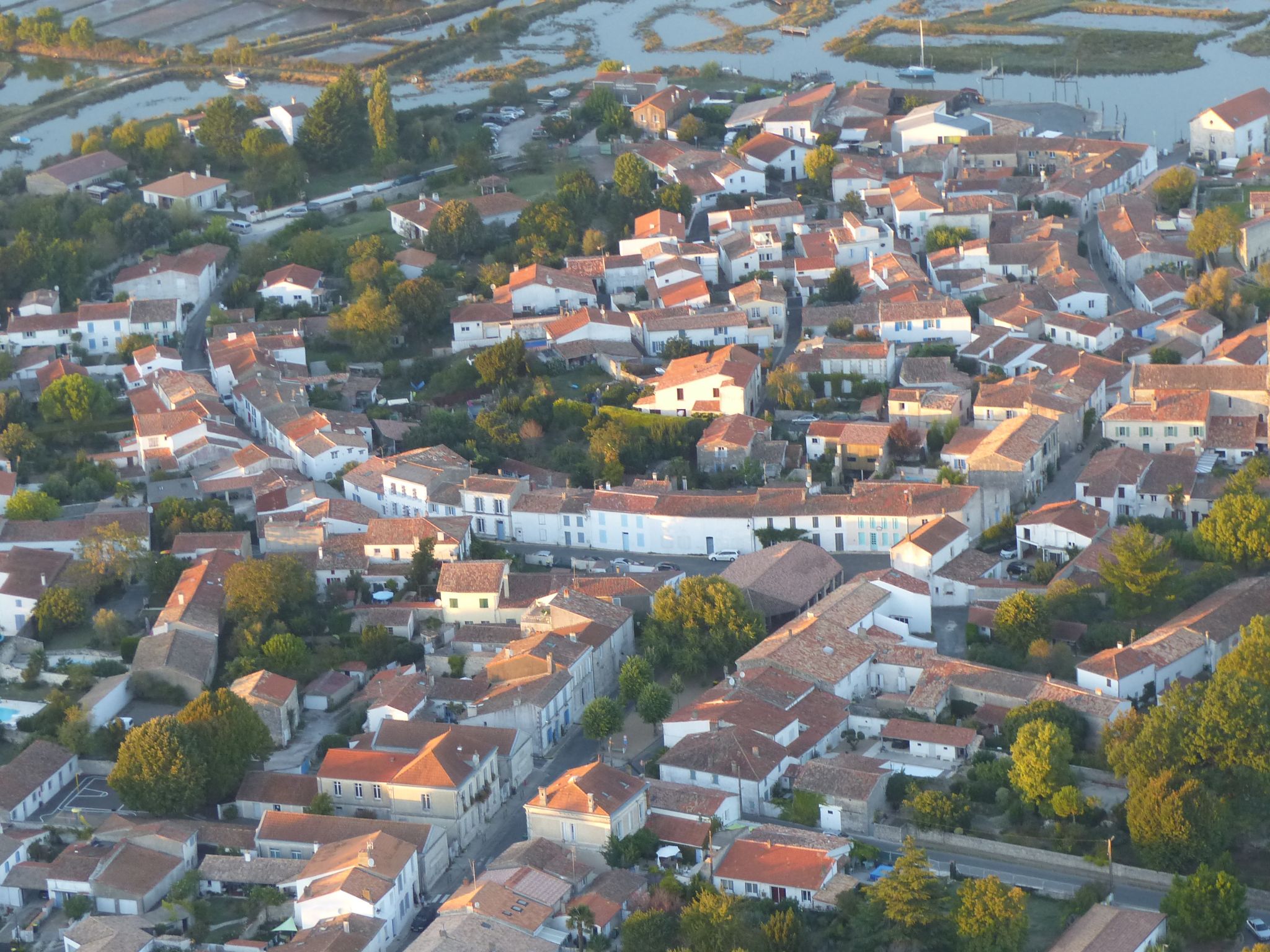 Mornac sur Seudre, vues du ciel